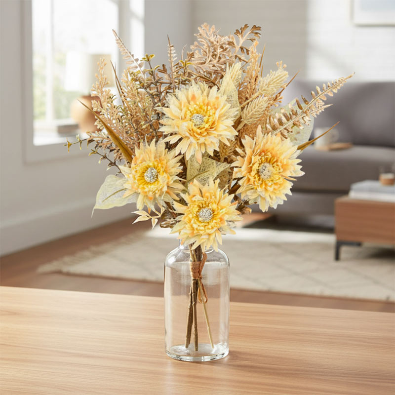 Bouquet de gerbera 'Douces Rêveries' doré
