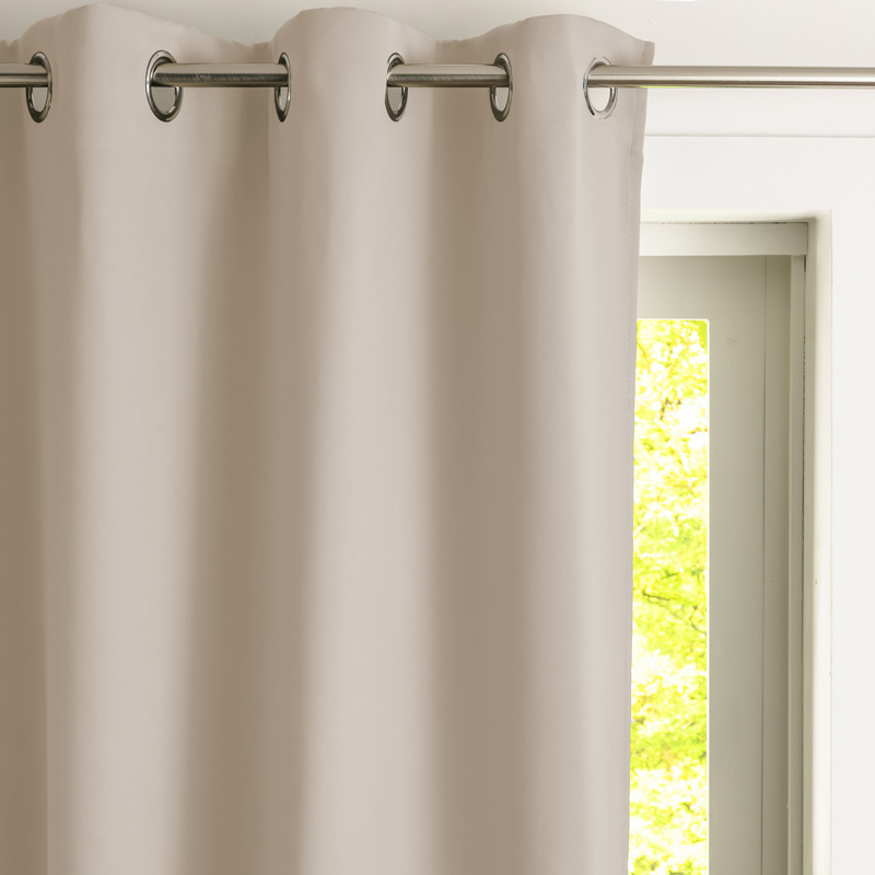Rideau semi occultant beige