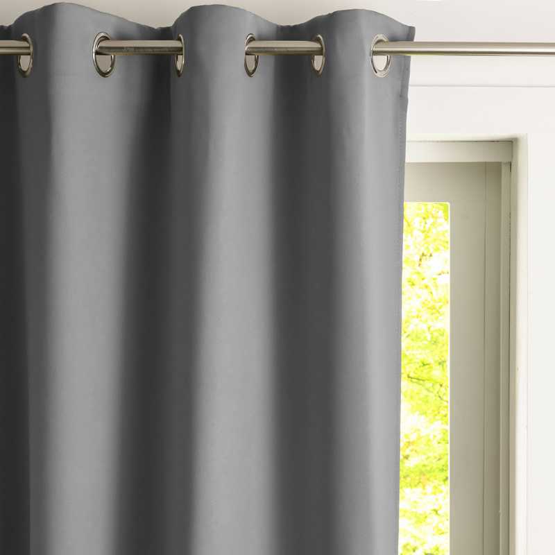 Rideau semi occultant gris clair