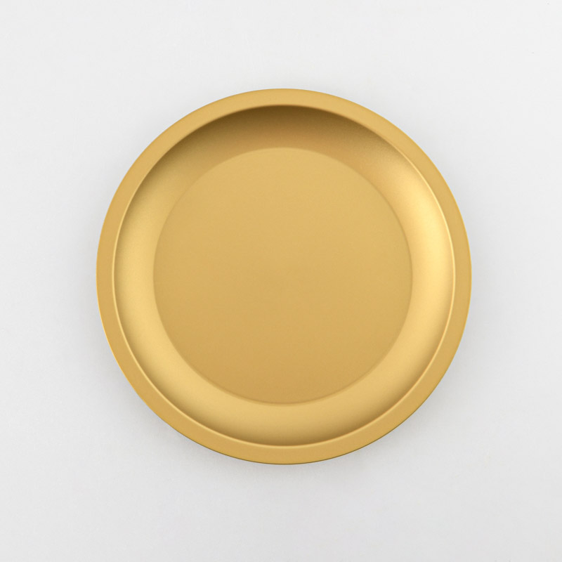 Assiette réutilisable or