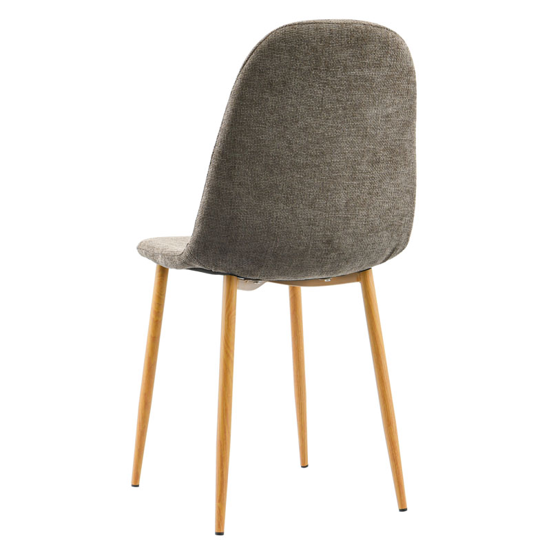 Chaise 'Coralie' chocolat