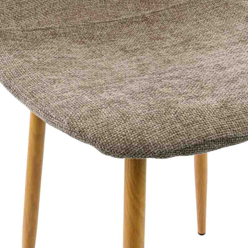 Chaise 'Coralie' chocolat