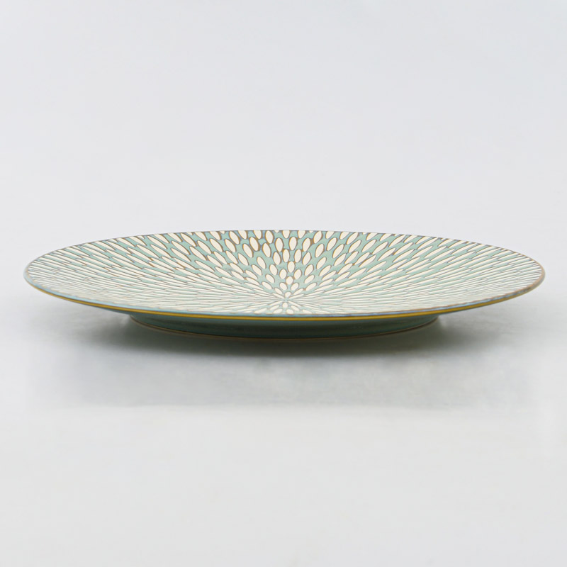 Assiette plate 'Serena' verte