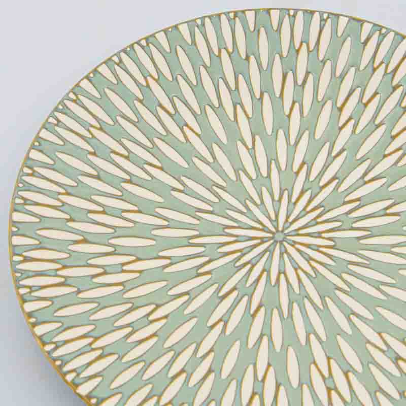 Assiette plate 'Serena' verte