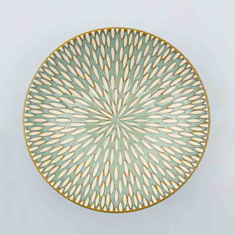 Assiette creuse 'Serena' verte