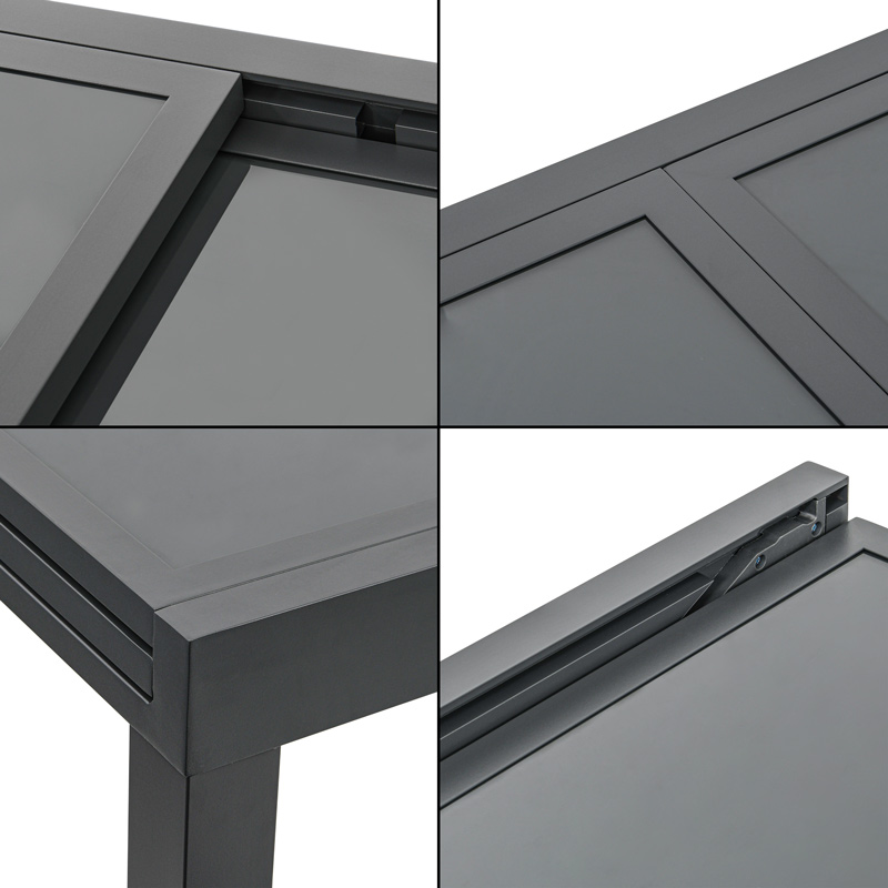 Table de jardin extensible 'Capri' grise 