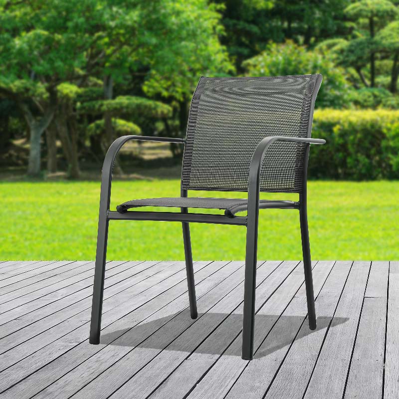 Chaise de jardin avec accoudoirs