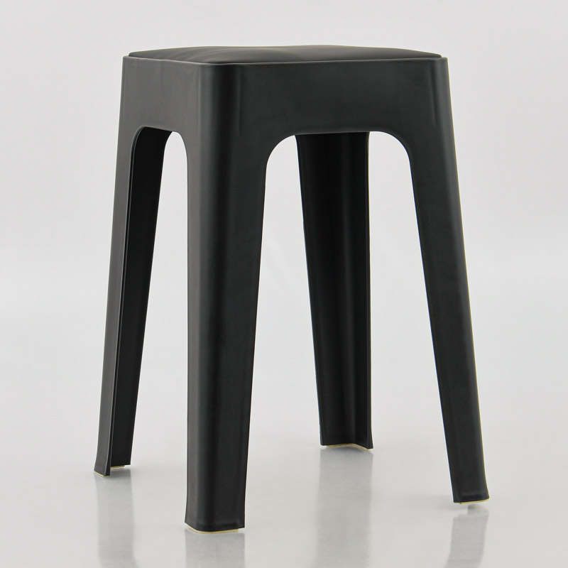 Tabouret 'Leo' noir
