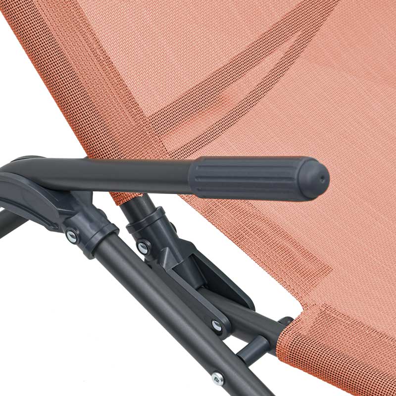 Chaise longue 'Siesta' terracotta