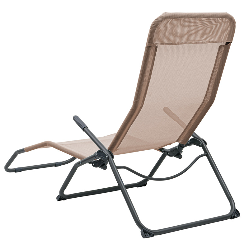 Chaise longue 'Siesta' couleur taupe