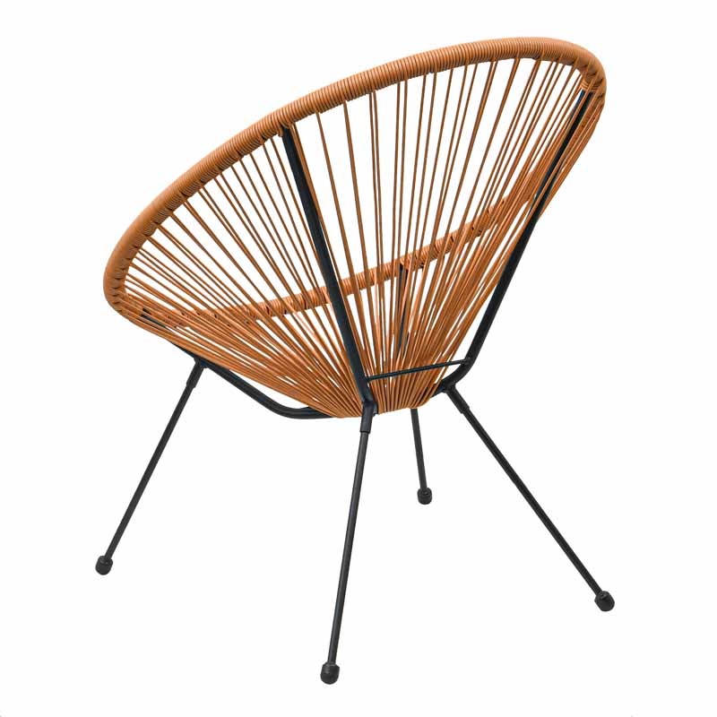 Fauteuil filaire 'Borneo' beige