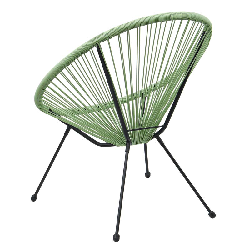 Fauteuil filaire 'Borneo' kaki