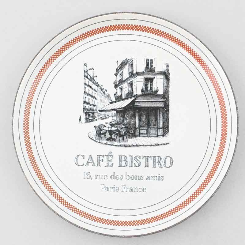 Assiette plate 'Café Bistro' 