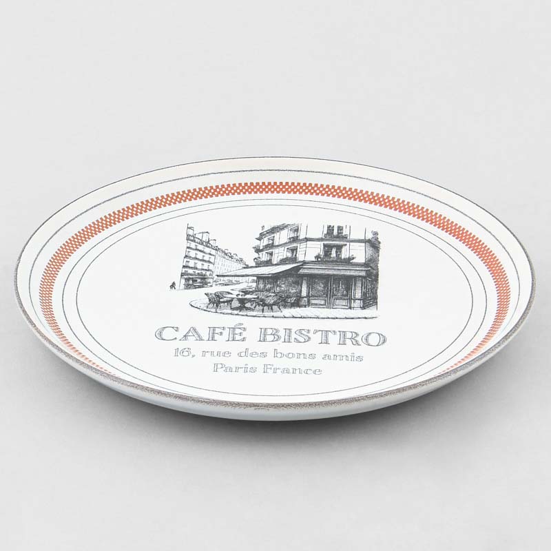 Assiette plate 'Café Bistro' 