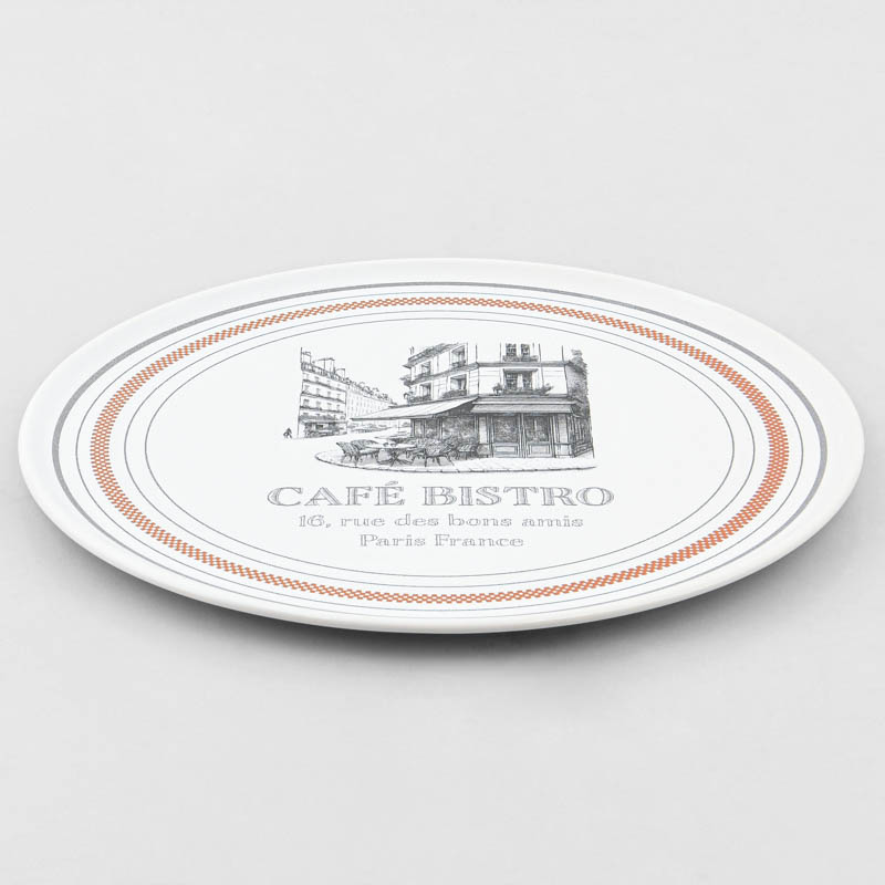 Assiette à pizza 'Café Bistro' 