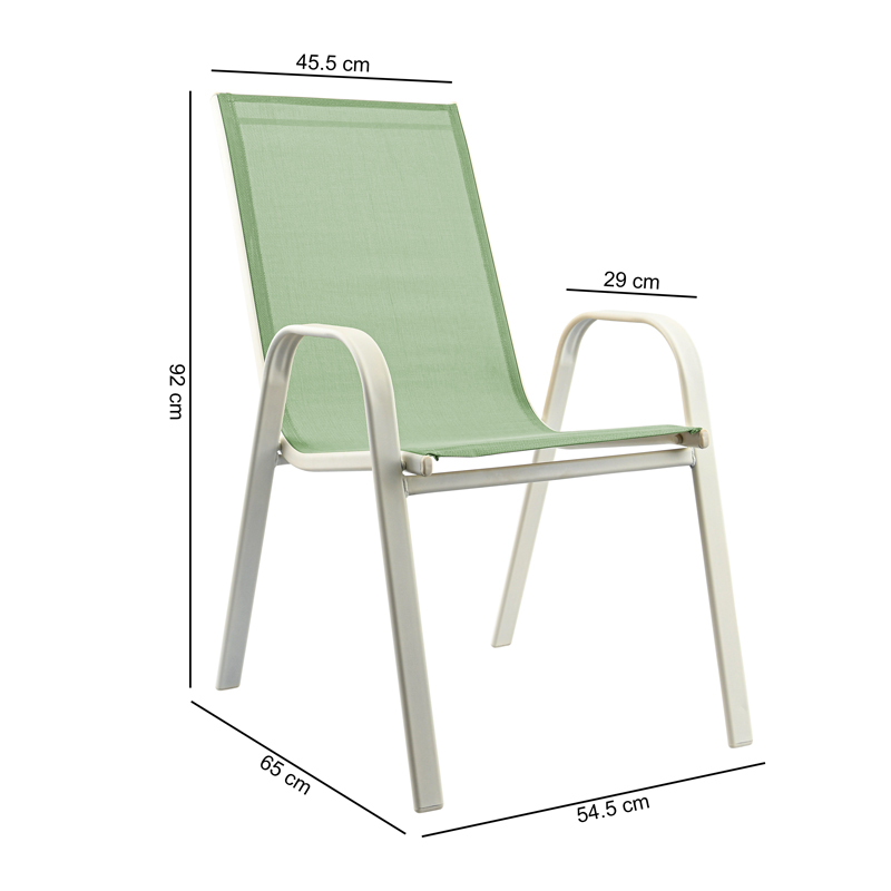 Chaise de jardin 'Formentera' couleur kaki