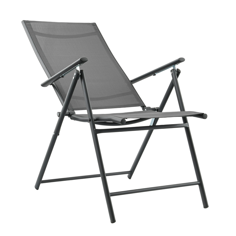 Chaise de jardin pliante 'Santorin' grise