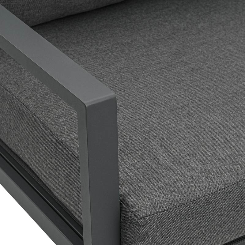 Salon de jardin 4 pièces 'Ibiza' gris