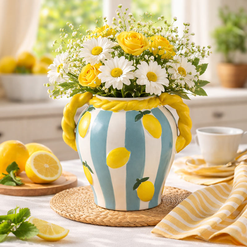 Vase citrons 'Soleil and Co'