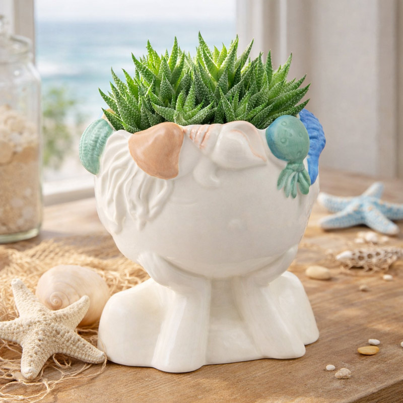 Cache pot bord de mer 