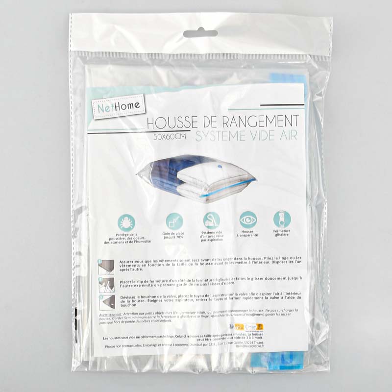 Housse de rangement sous vide 