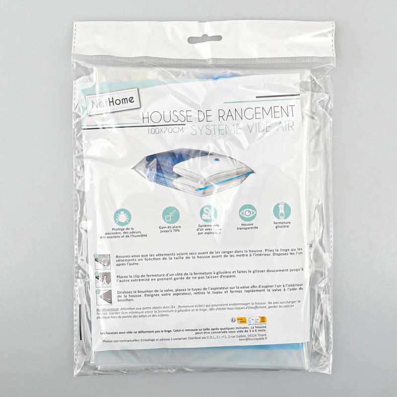 Housse de rangement sous vide 