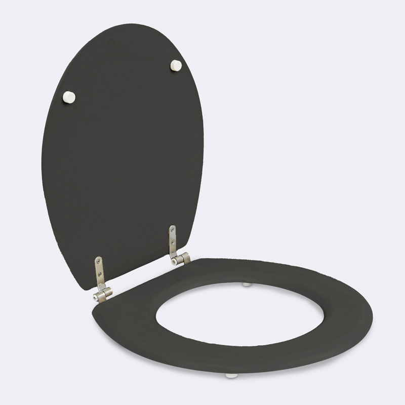 Abattant WC bambou gris foncé