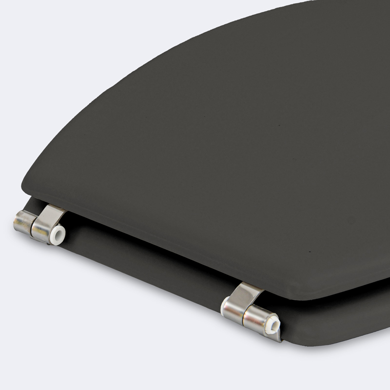 Abattant WC bambou gris foncé