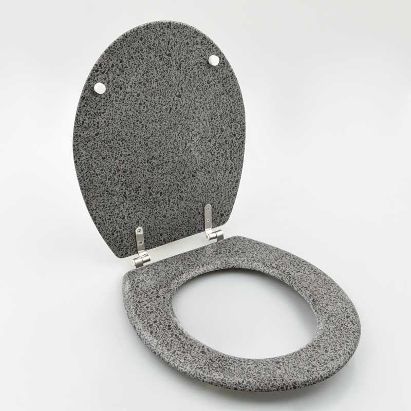 Abattant WC bambou noir