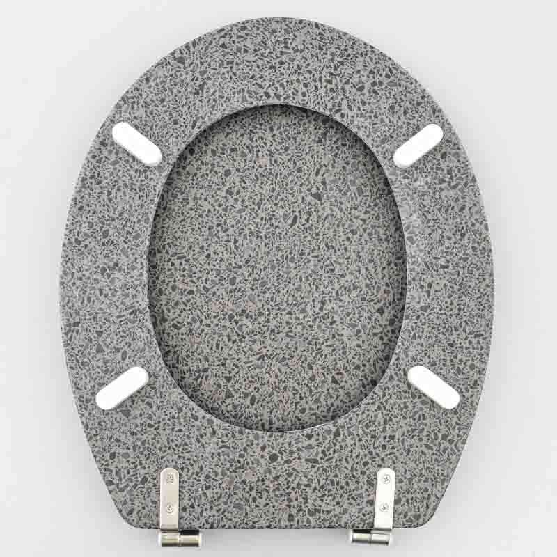 Abattant WC bambou noir