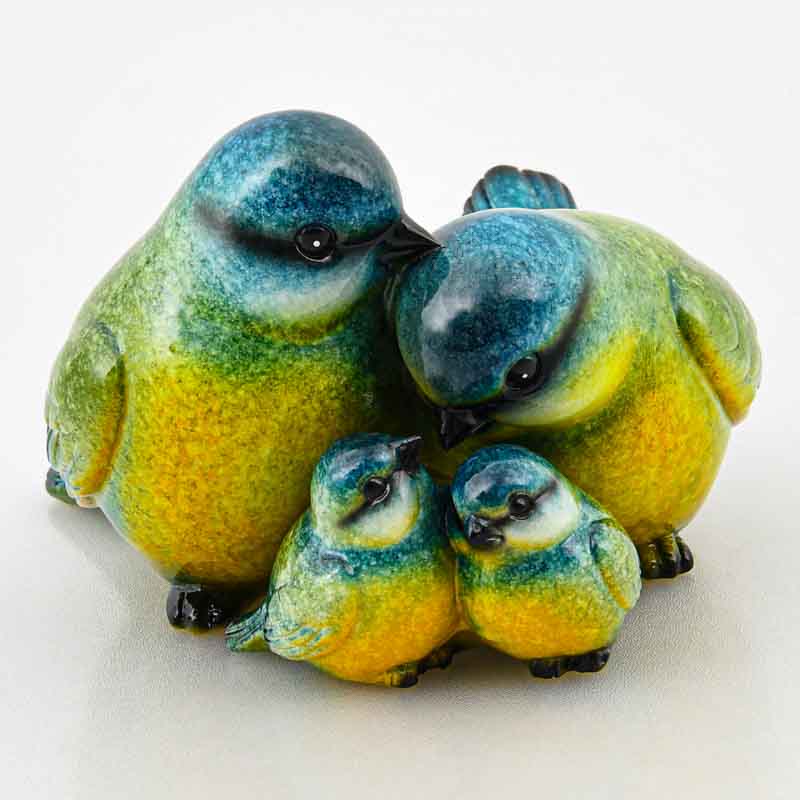 Figurine famille de mésange 