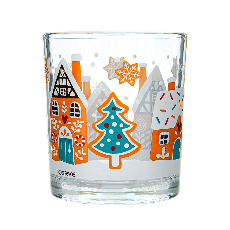 Lot de 3 verres 'Cottage' décor Noël