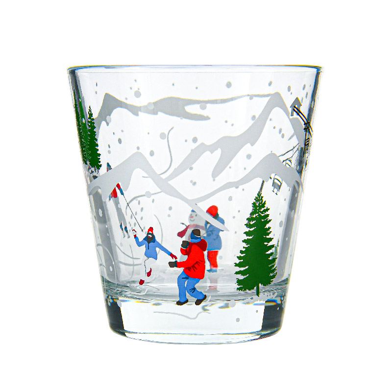 Verre de Noël boule de neige 25cl 