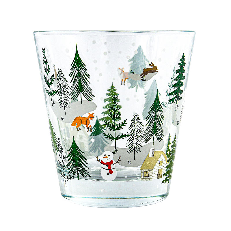 Verre bas de Noël 'Chalet' 25cl 