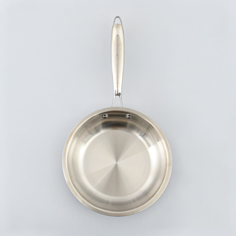 Poêle 'Hera' couleur inox triple fond 