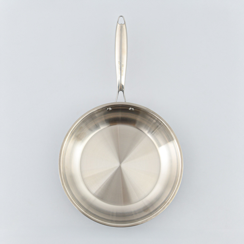 Poêle 'Hera' couleur inox triple fond 