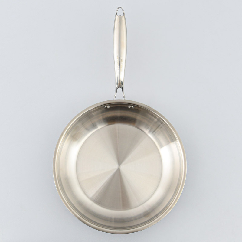 Poêle 'Hera' couleur inox triple fond 