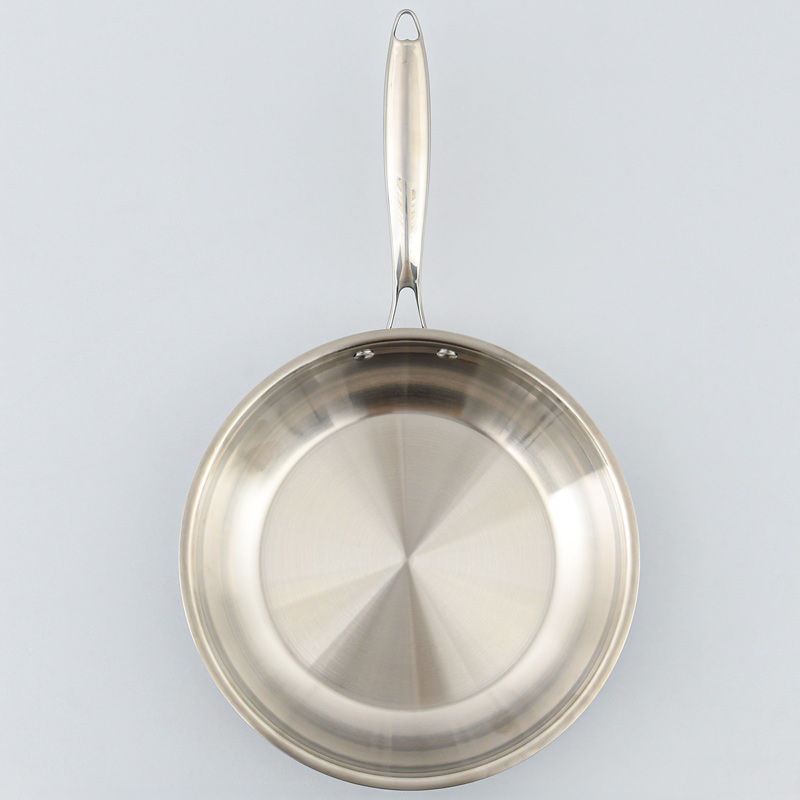 Poêle 'Hera' couleur inox triple fond 