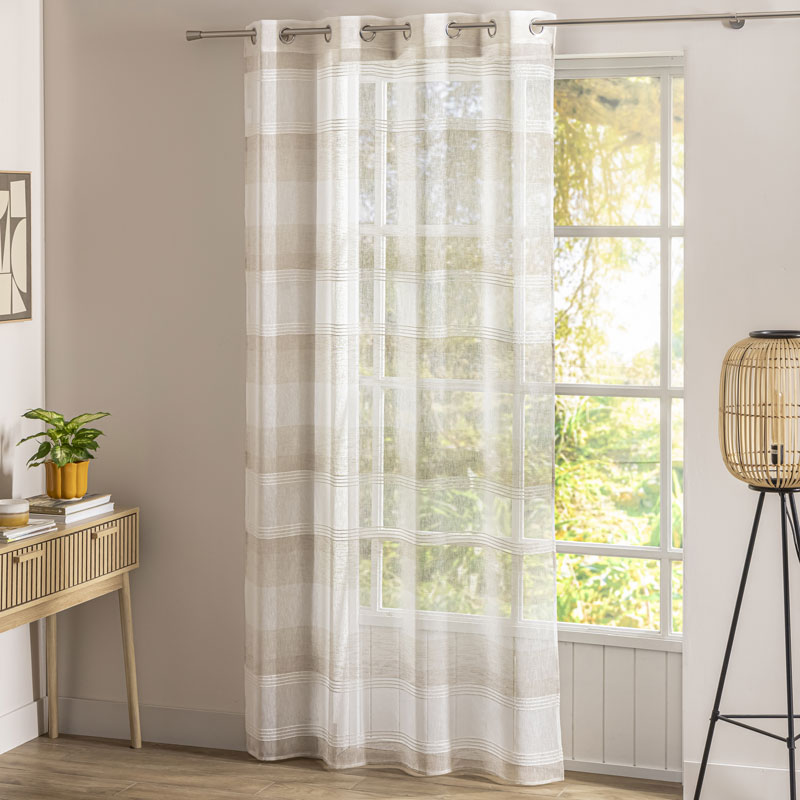 Voilage étamine à bandes 'Pelagia' 