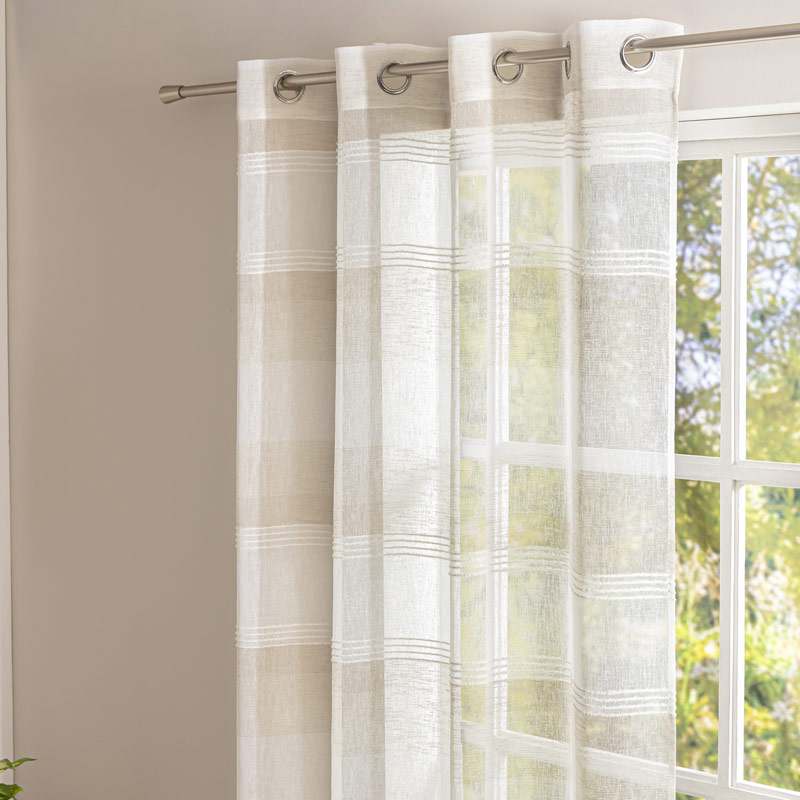 Voilage étamine à bandes 'Pelagia' 