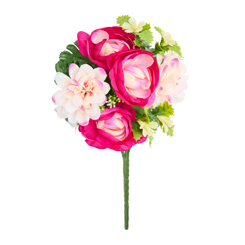 Bouquet de renoncules roses