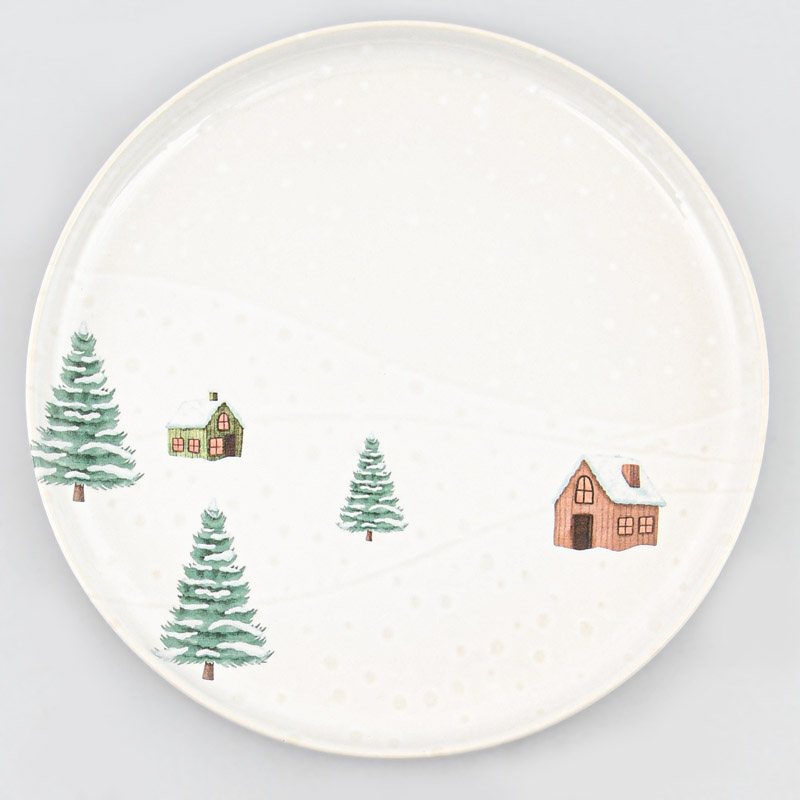 Assiette plate 'Chalet' 