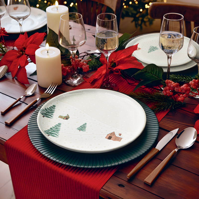 Assiette plate 'Chalet' 