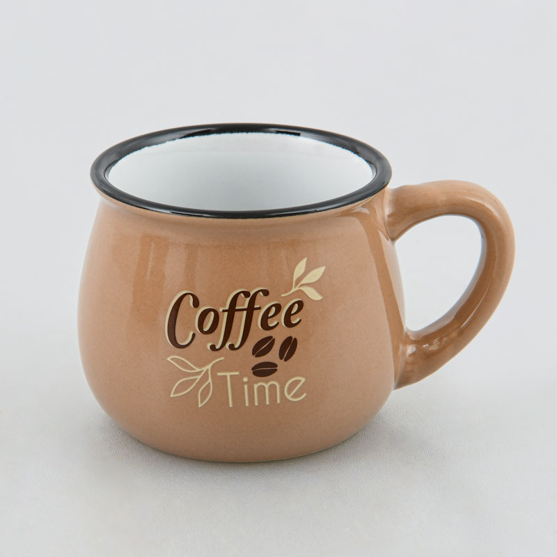 Tasse bombée 'Coffee Time' 