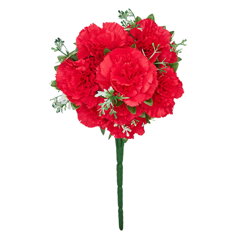 Bouquet d'oeillets rouges
