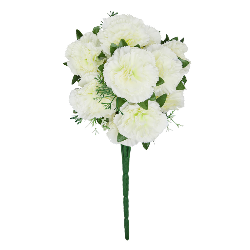Bouquet d'oeillets crème
