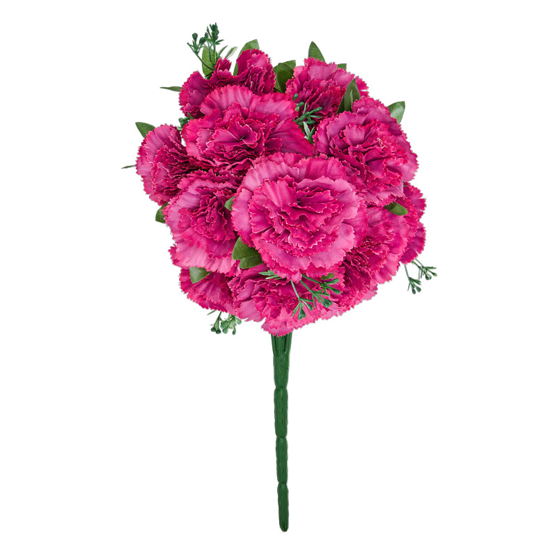 Bouquet d'oeillets violets