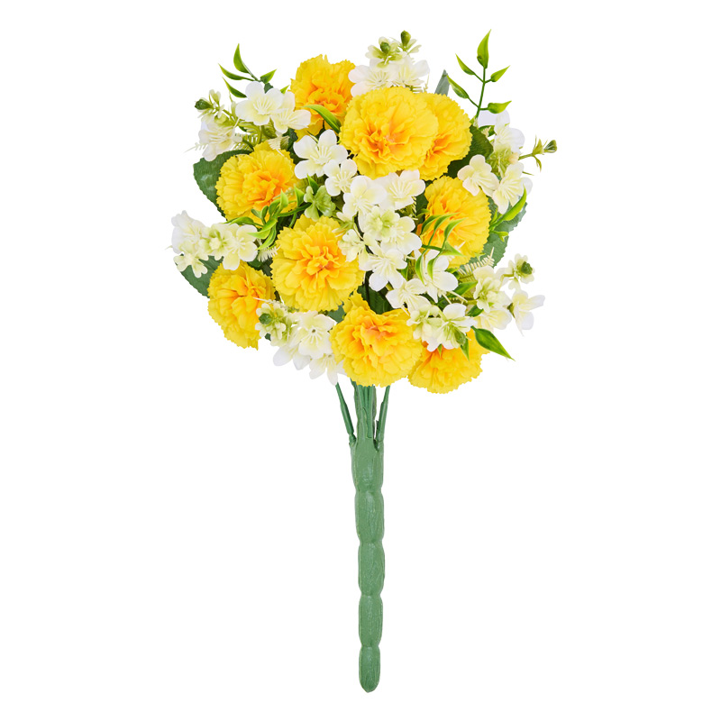 Bouquet d'oeillets jaune