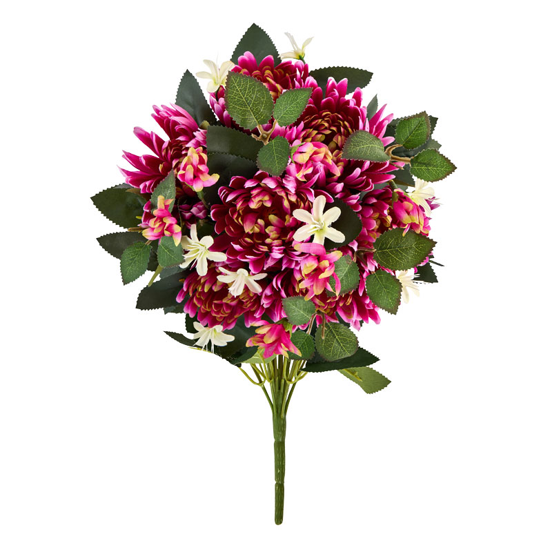 Bouquet de chrysanthèmes violet