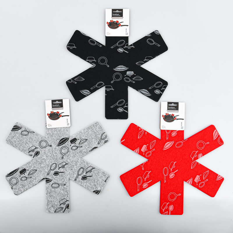 Lot de 3 protections de poêles